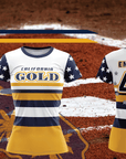 California Gold Baseline Pullover Jerseys