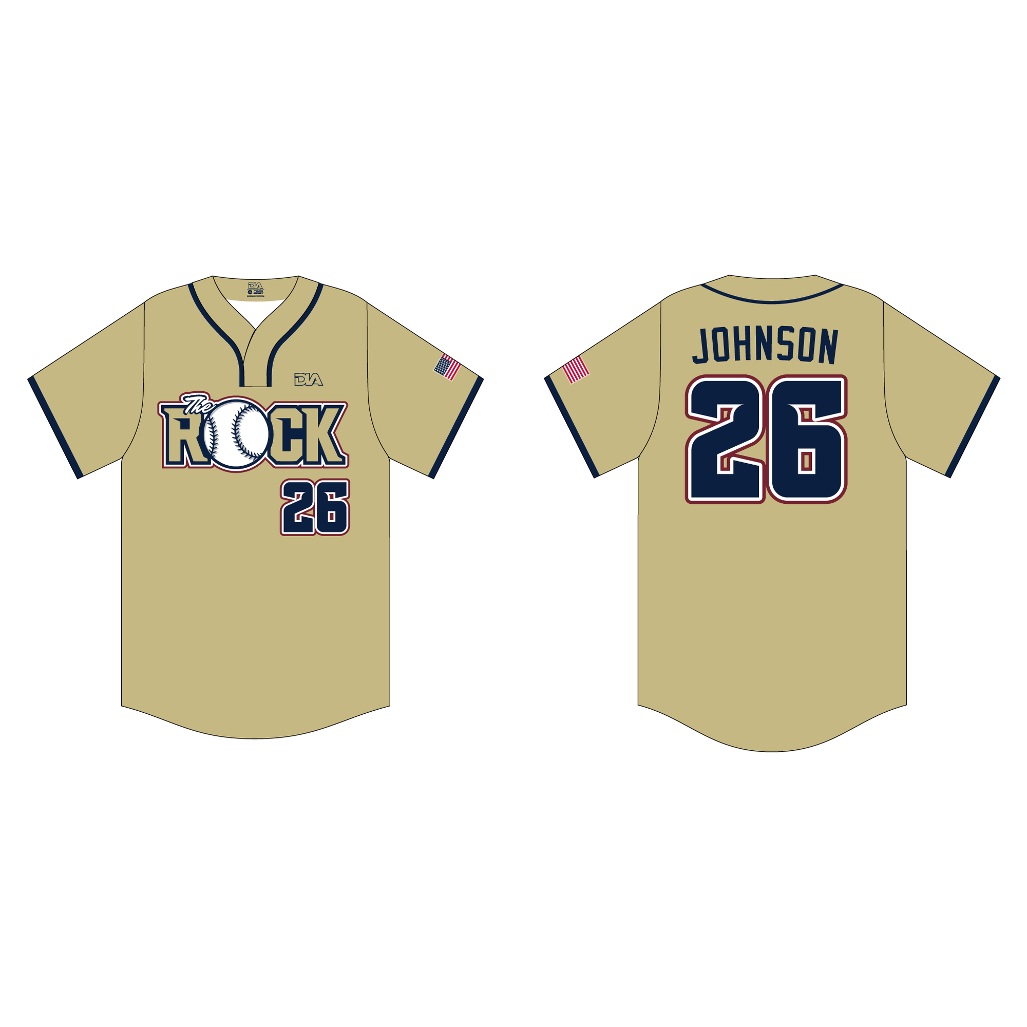 The Rock Stealth 2-Button Jersey