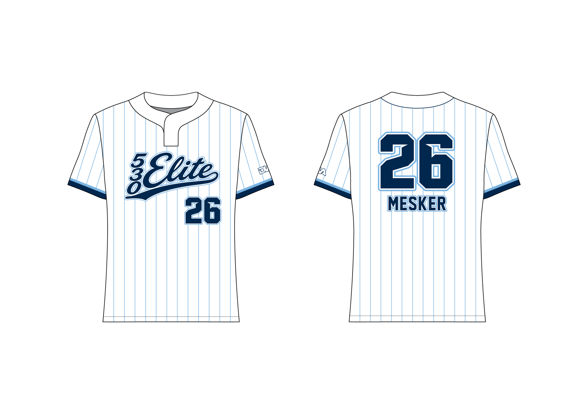 530 Elite Softball Stealth 2-Button Jersey 