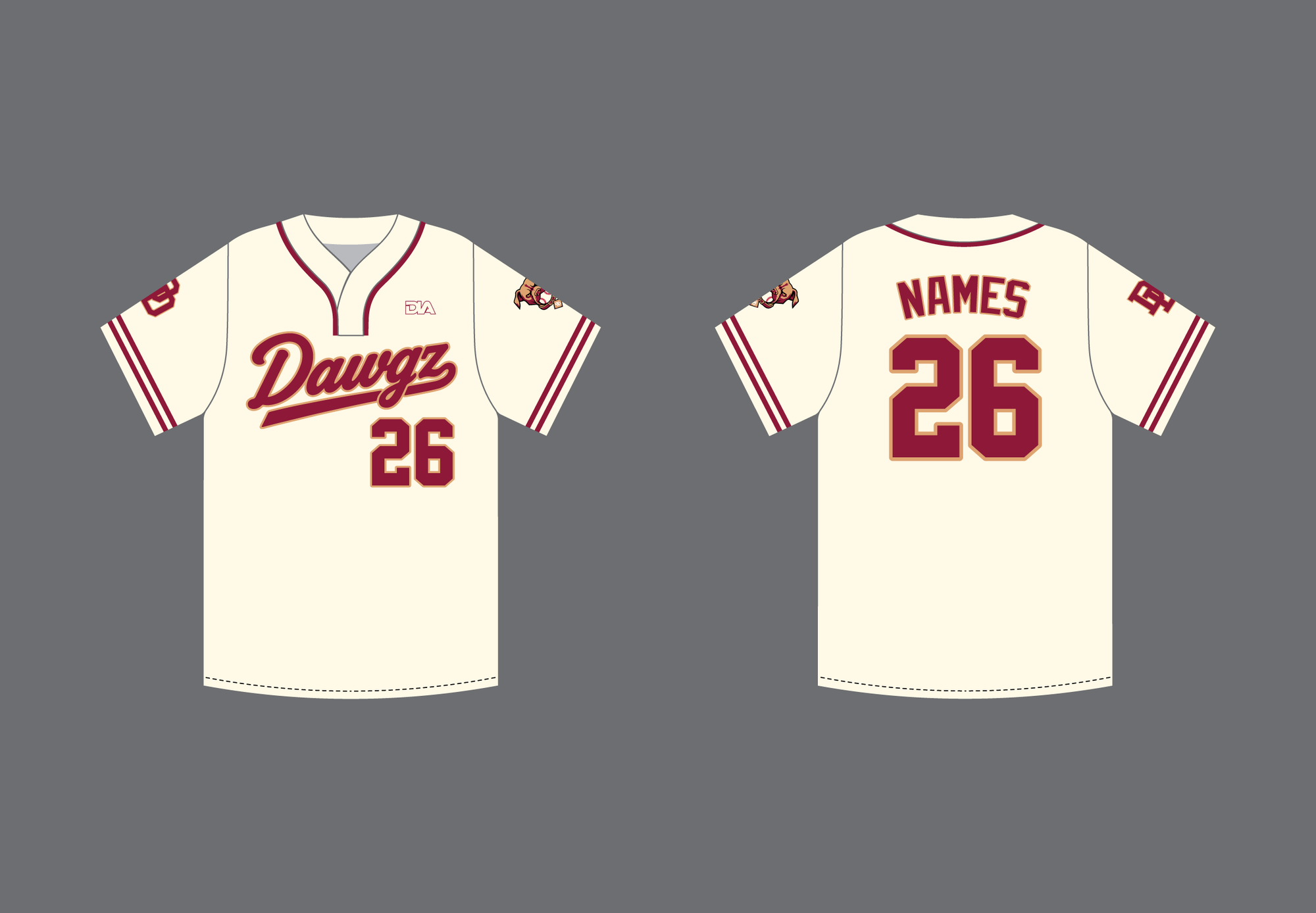 Diamond Dawgz Stealth 2-Button Jersey 