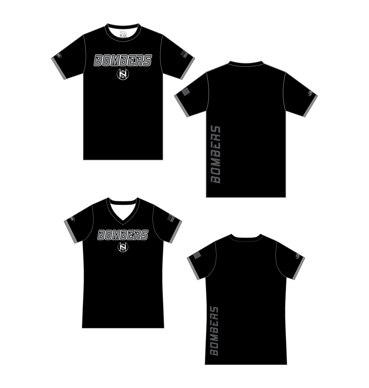 NC Bombers Baseline Dri-fit Tee 