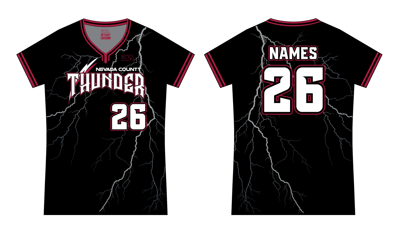 NC Thunder Baseline Pullover Jerseys 