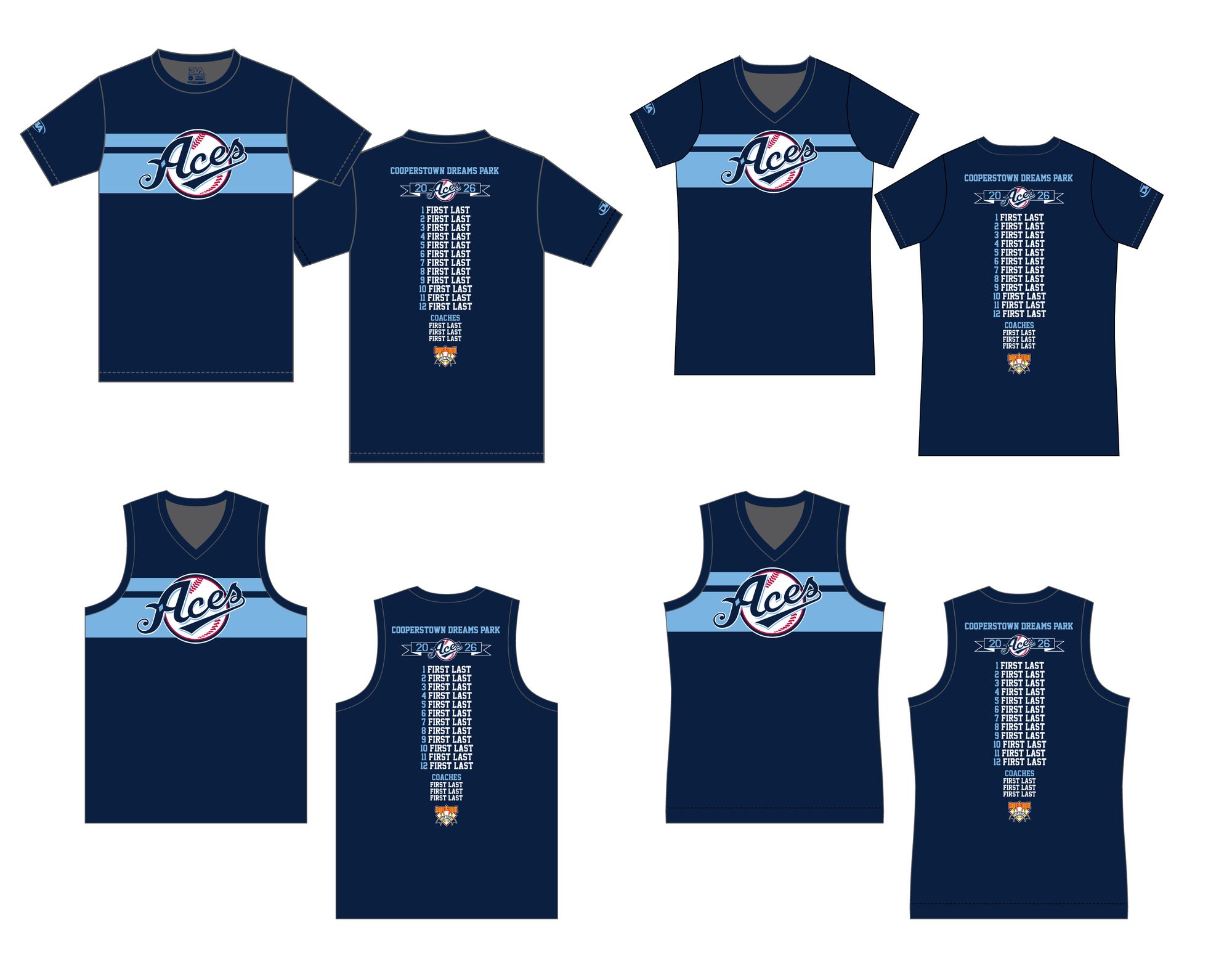 Chico Aces Cooperstown Fanwear