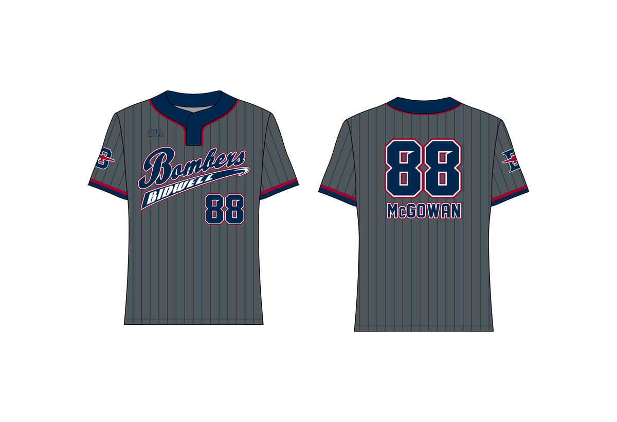 Bidwell Bombers Stealth 2-Button Jersey 