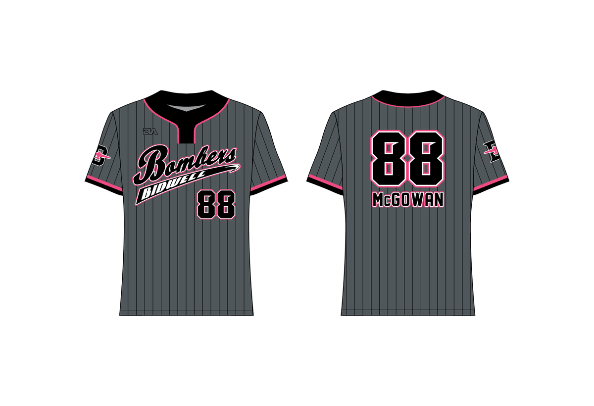 Bidwell Bombers Stealth 2-Button Jersey 