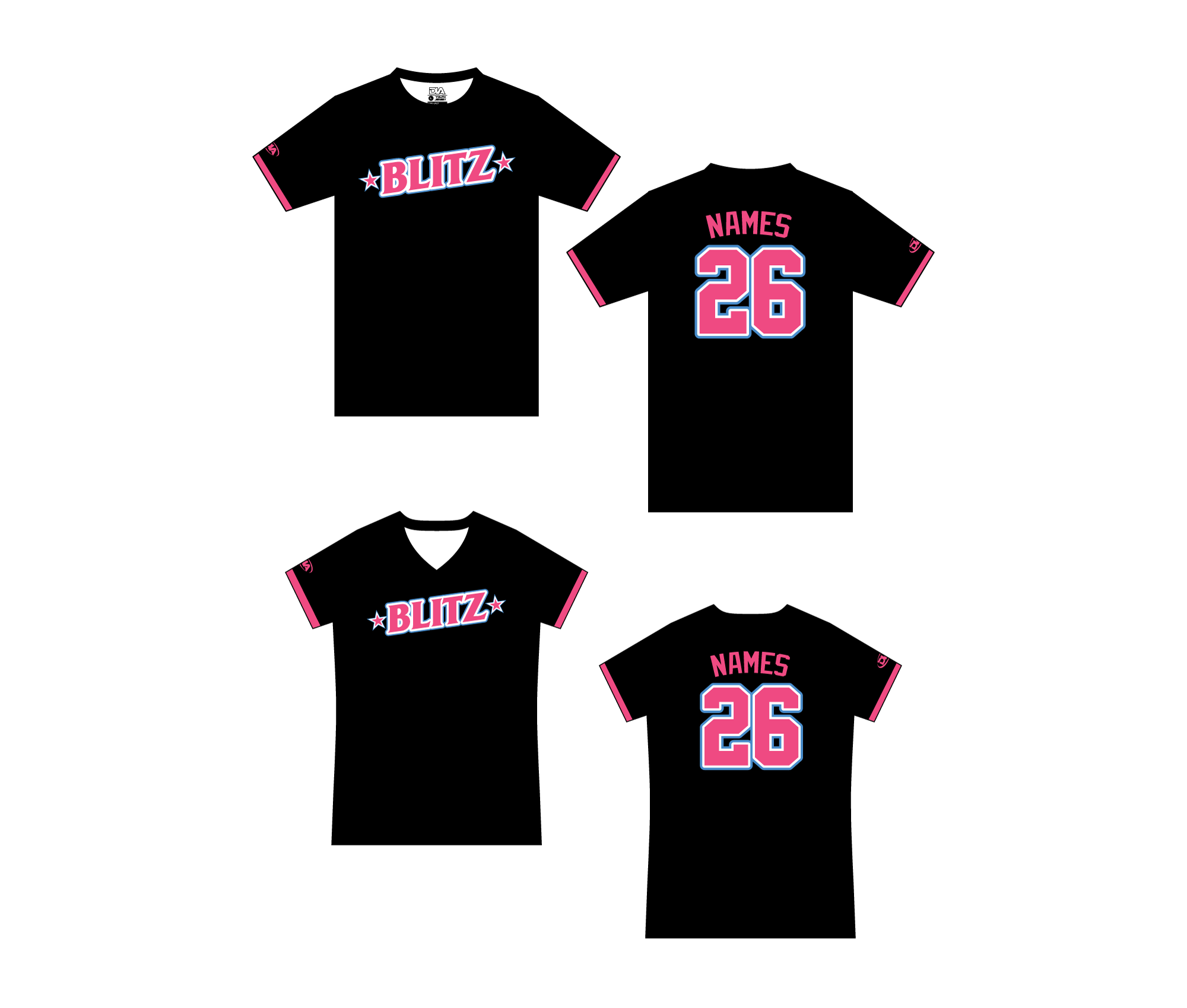 Blitz Softball Baseline Dri-fit Tee 