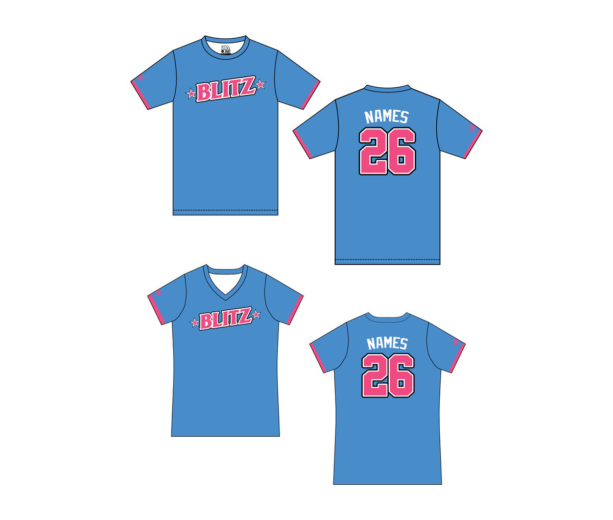 Blitz Softball Baseline Dri-fit Tee 