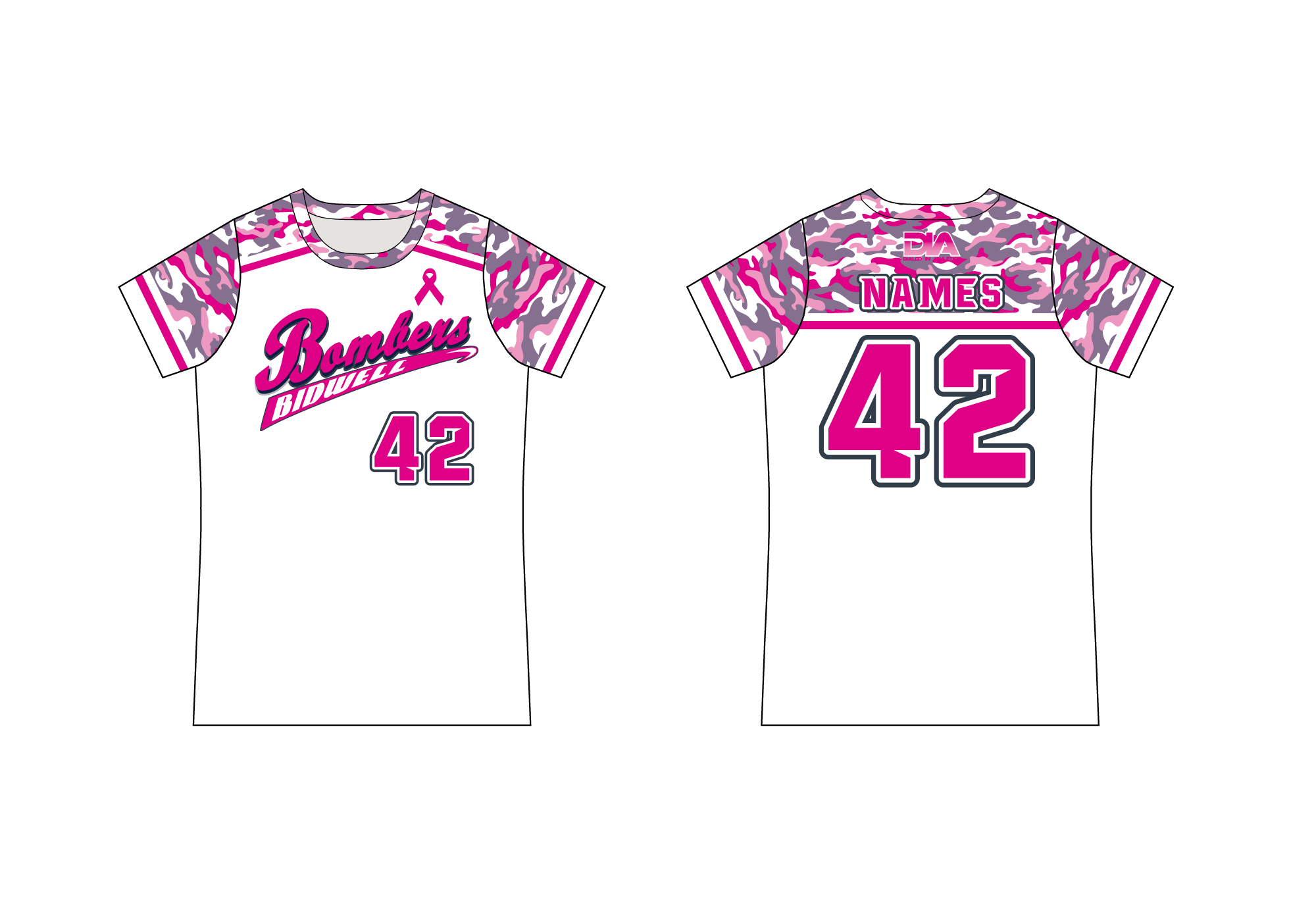 Bidwell Bombers Baseline Pullover Jerseys 