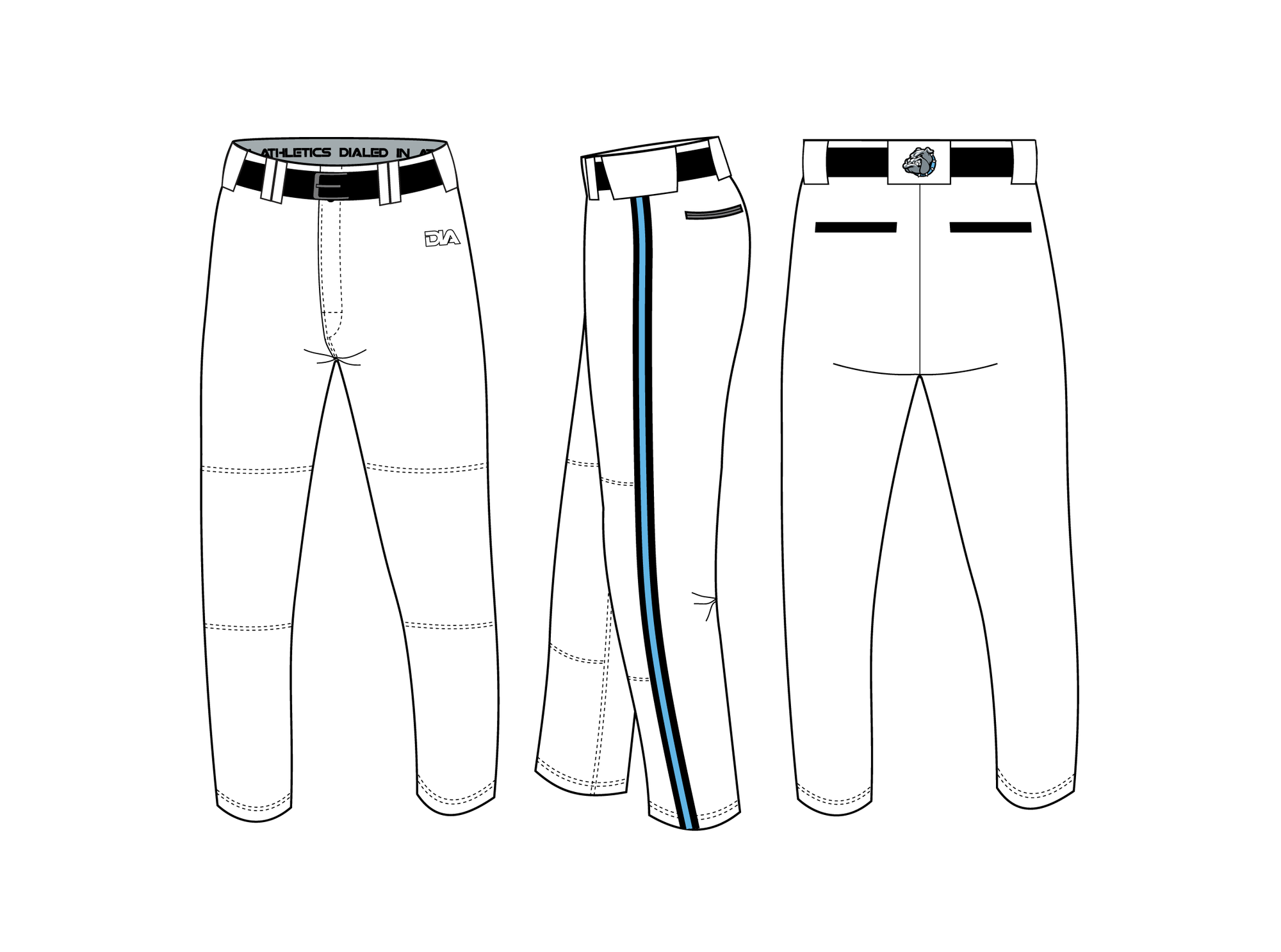 Nevada County Bulldogs Baseball Pants 