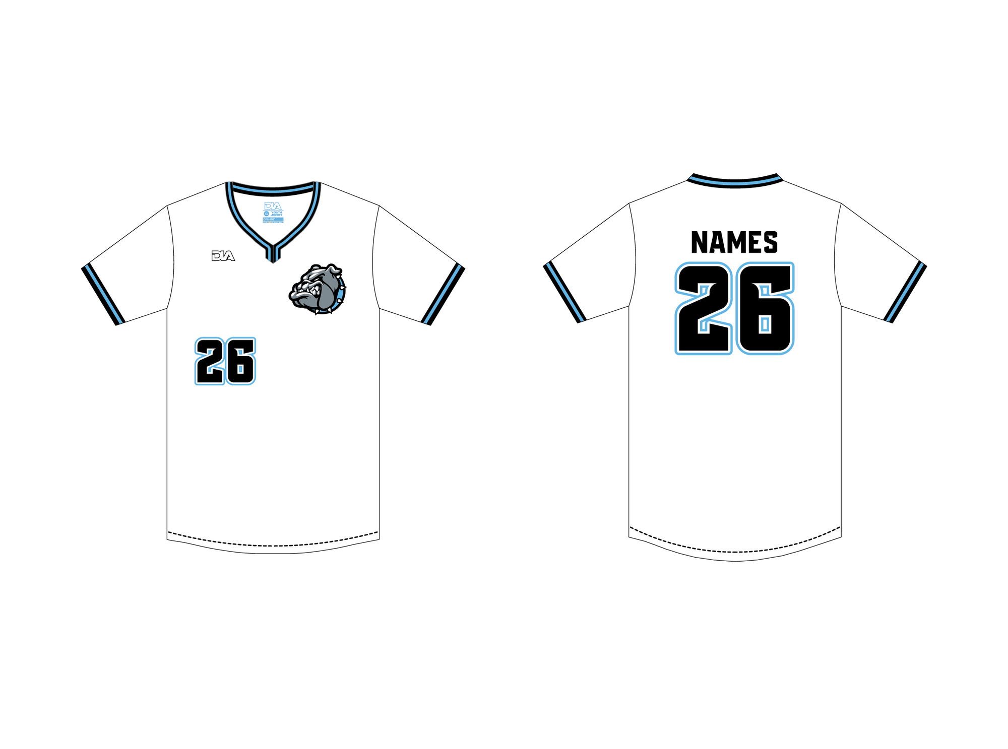 Nevada County Bulldogs Baseline Pullover Jersey 