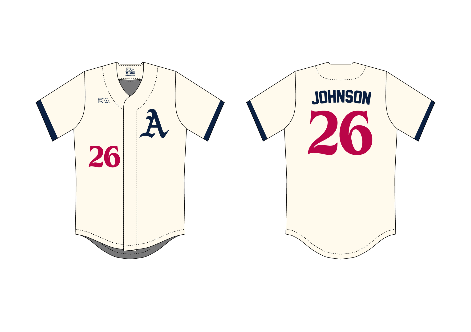 Athletics Baseball Classic Button-Up Jersey 