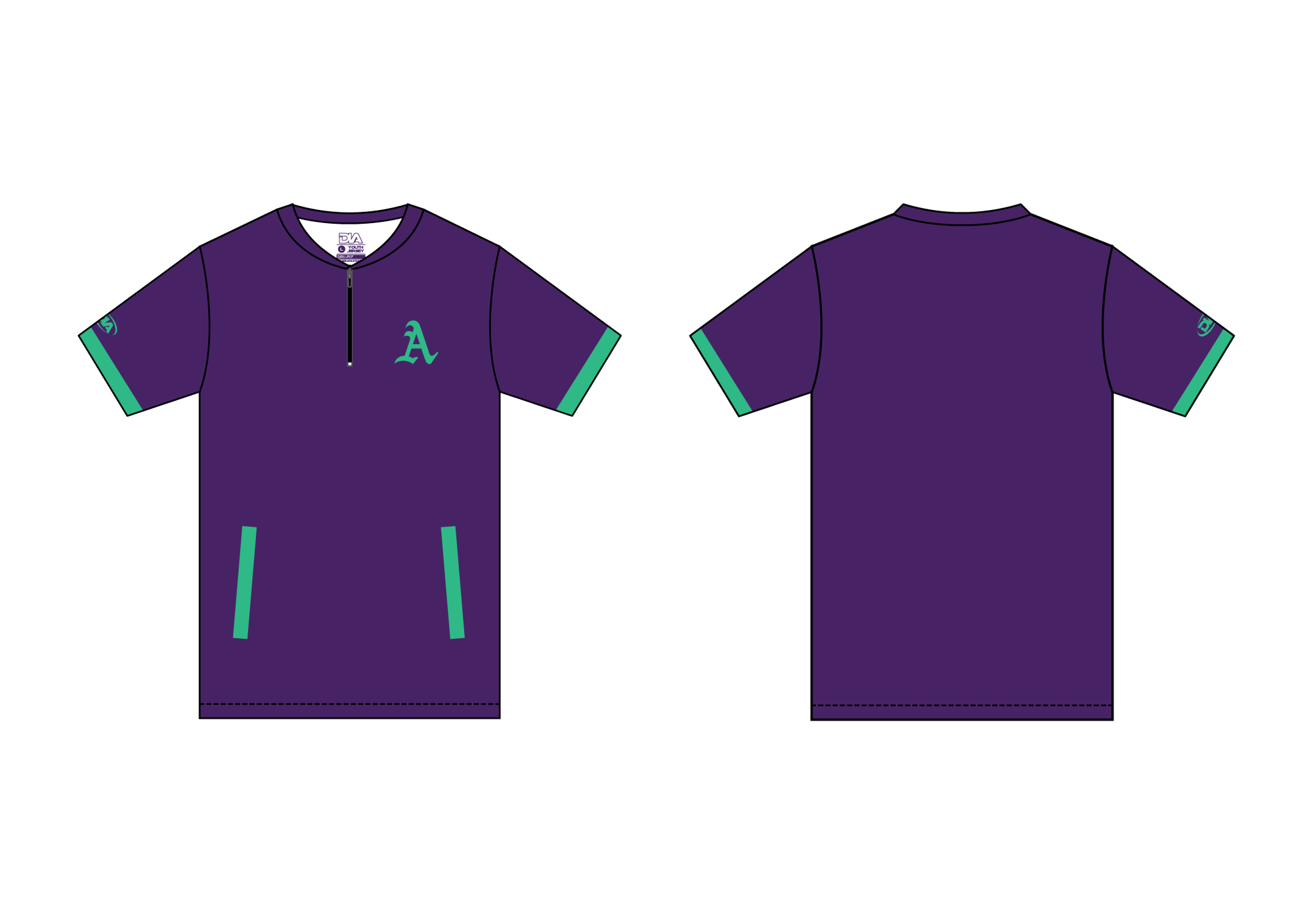 Athletics Baseball Quarter Zip 
