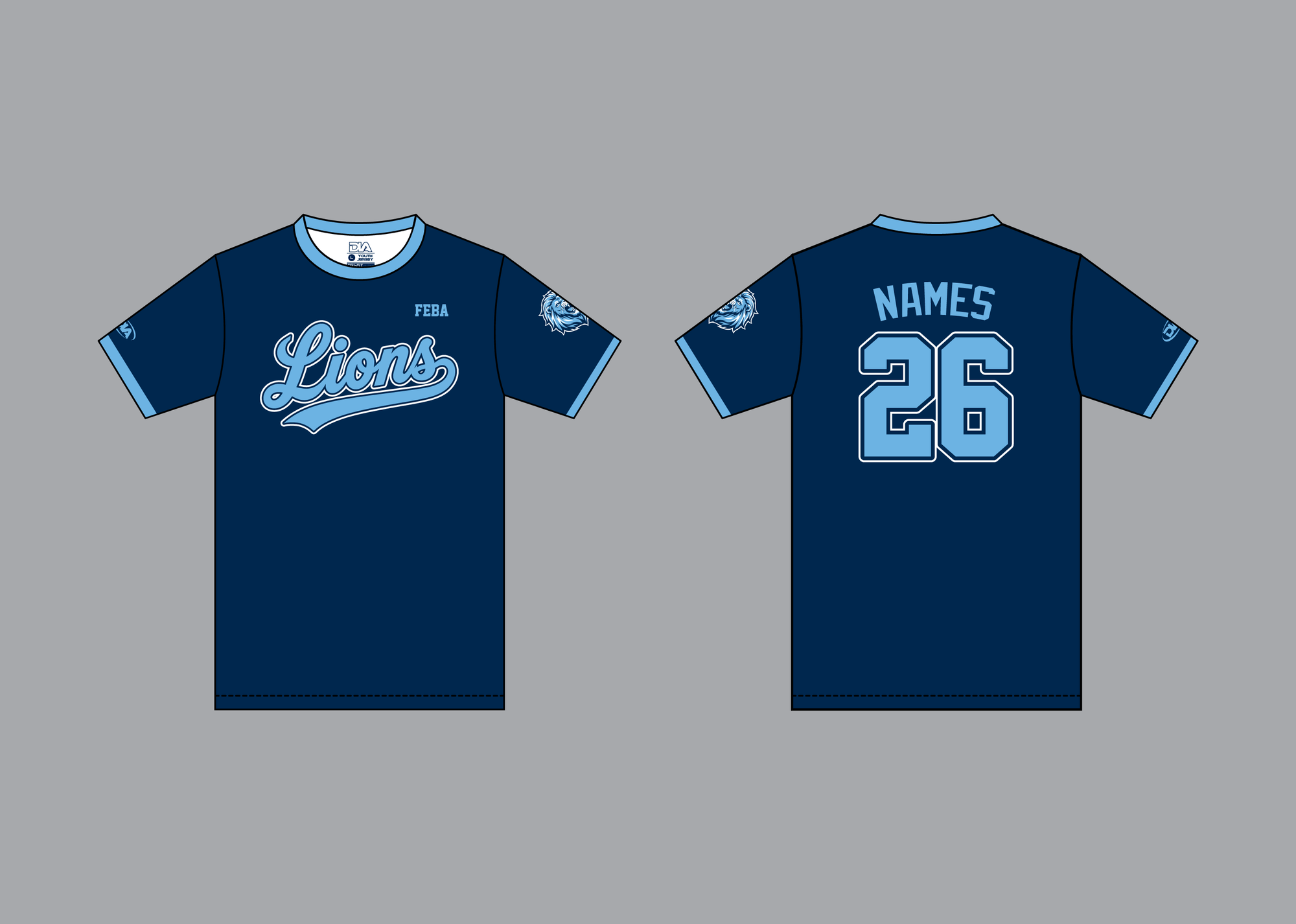FEBA Lions Baseline Dri-Fit Tee 