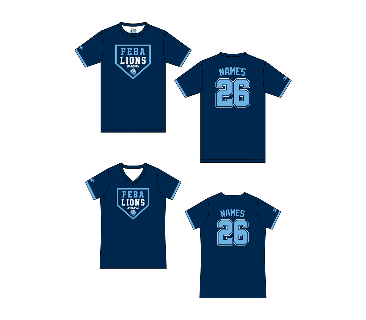 FEBA Lions Baseline Dri-fit Tee 