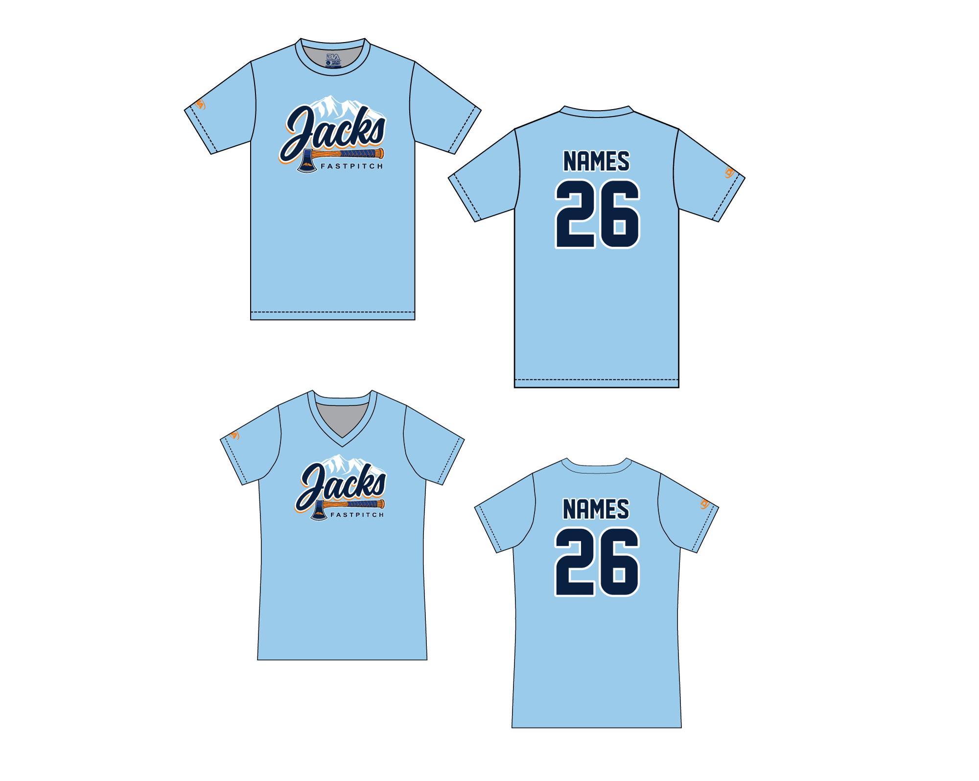 Flagstaff Jacks Baseline Dri-fit Tee 