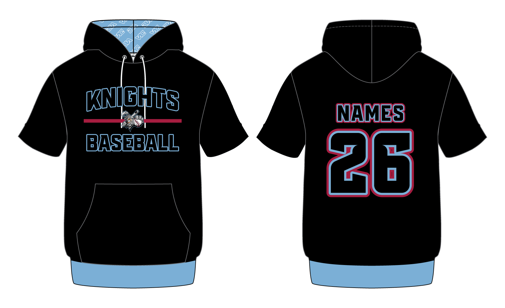 Knights Apex Short-Sleeve Hoodie 