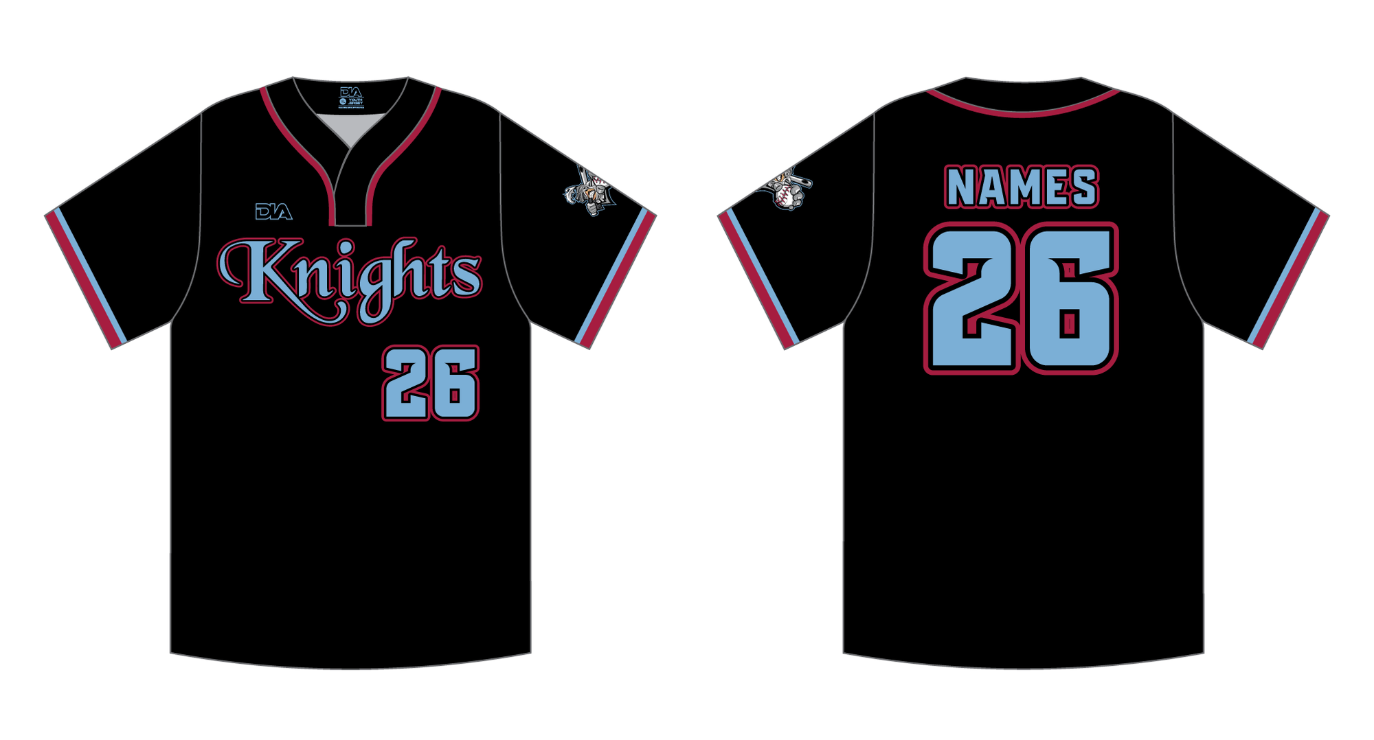 Knights Stealth 2-Button Jersey 