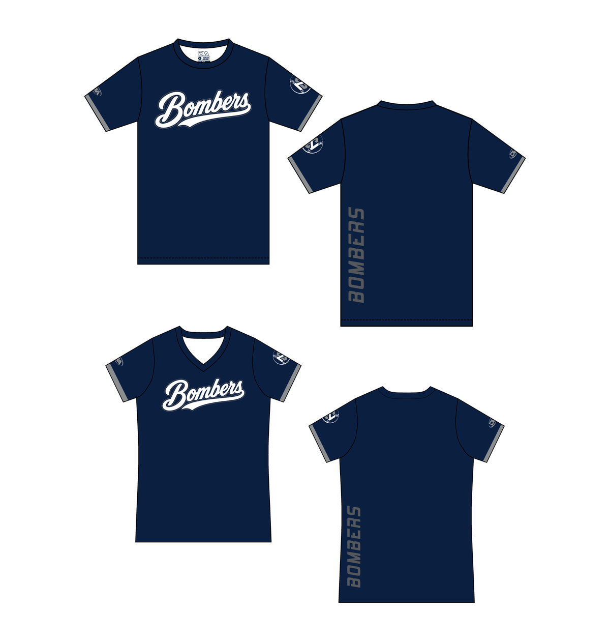 NC Bombers Baseline Dri-fit Tee 