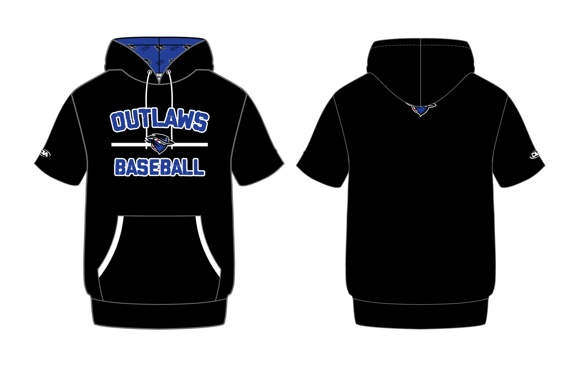 Orland Outlaws Apex Short-Sleeve Hoodie 