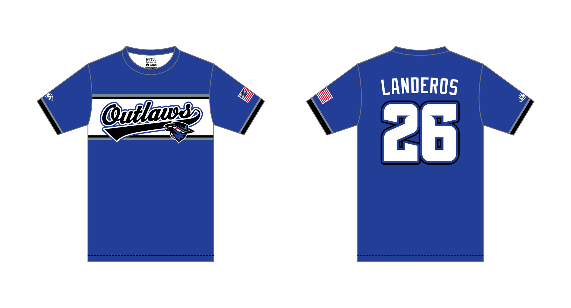 Orland Outlaws Baseline Dri-Fit Practice Jersey 