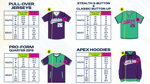 Full Sizing Chart